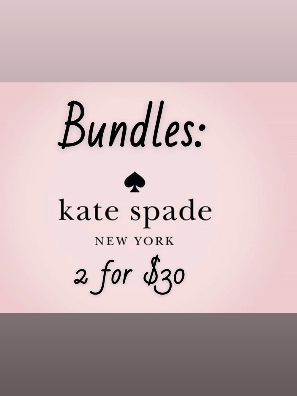 KATE SPADE LIVE SHOW LISTING